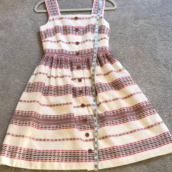 Gal Meets Glam Ashton Button Stripe Dress Size 00 - Picture 8 of 11